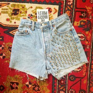 Ragged Priest x Levis Studded High Waist Shorts